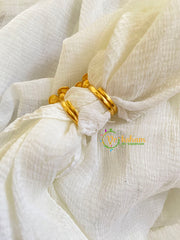 Premium AD Stone Toe Rings -Red-G10028