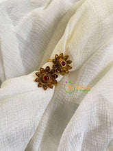 Premium AD Stone Toe Rings -Red-G10032