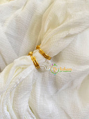 Premium AD Stone Toe Rings -Red-G10033