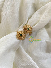 Premium AD Stone Toe Rings -Green-G10095