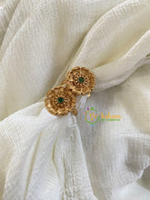 Premium AD Stone Toe Rings -Green-G10096