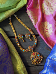 Simple Kemp Gold look alike Adigai - Navratna-G523