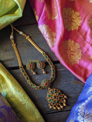 Simple Kemp Gold look alike Adigai - Green and Red-G521