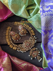 Coin Round Pendant Neckpiece-G479