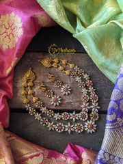 Two Layer American Diamond Elegant Neckpiece-G477