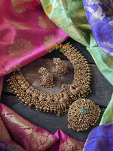 Traditional Peacock Gold Look Alike Neckpiece-G476