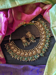 Peacock Lakshmi Short Kemp Guttapusalu Green-G392