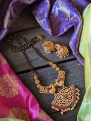 Traditional Peacock Pendant Mangalsutra -G2137