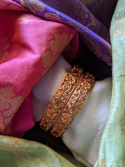 Flower Branches Bangles - 2 bangles (A pair)-G182