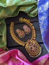 Round pendant Coin Neckpiece Jhumkas-G374