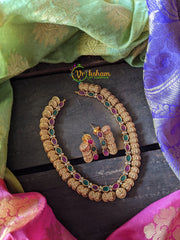 Coin AD Neckpiece - Red-Green -g305