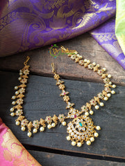 CZ stone Maang Tikka -Nethichuti -Two side -G893