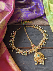 CZ stone Maang Tikka -Nethichuti -Two side -G894