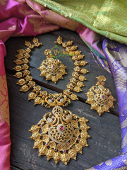 Lakshmi Coin Pendant Neckpiece -G881