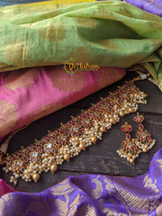 Guttapusalu Choker -Gold Look Alike Kemp - G123