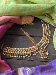 Traditional Kemp Maang Tikka / Nethichuti -Two sides -G899