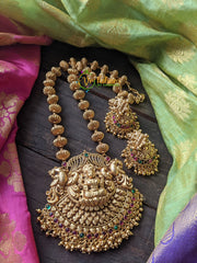 Premium Kemp Lakshmi Pendant Long Neckpiece -G836