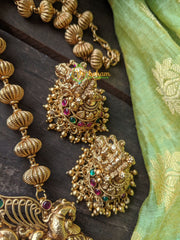 Premium Kemp Lakshmi Pendant Long Neckpiece -G836