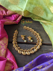 Gold Look Alike Swan Short Neckpiece -G813