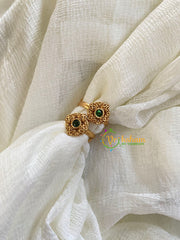 Premium AD Stone Toe Rings -Green-G10100