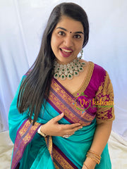 American Diamond High Neck Choker -Emerald -G6361