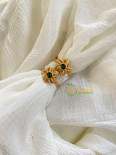 Premium AD Stone Toe Rings -Green-G10098