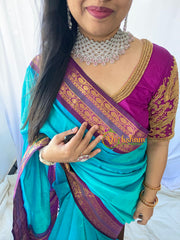 American Diamond High Neck Choker-Pastel Pink -G6362