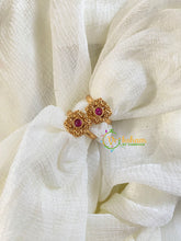 Premium AD Stone Toe Rings -Red-G10042