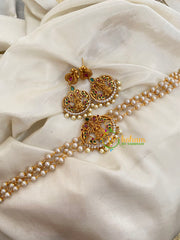 Gold look alike Lakshmi Pearl High Neck Choker-Lakshmi Filigree-G4031