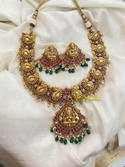 Premium Lakshmi Temple Short Neckpiece-G3991