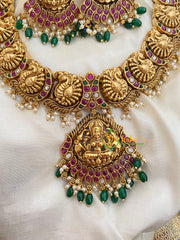 Premium Lakshmi Temple Short Neckpiece-G3991