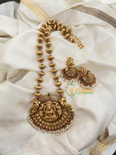 Gold Look Alike Lakshmi Pendant Malai Neckpiece-G4004