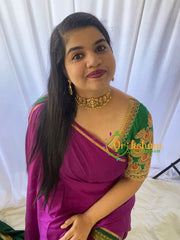 Premium Lakshmi High Neck Choker-Gold-G6003