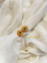 Premium AD Stone Toe Rings -Green-G10057