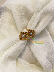 Premium AD Stone Toe Rings -Pearl-G10067