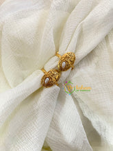 Premium AD Stone Toe Rings -Pearl-G10066