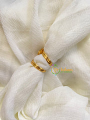 Premium AD Stone Toe Rings -Pearl-G10072