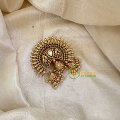 Gold Look Alike Single Jada Billai -White-G10624