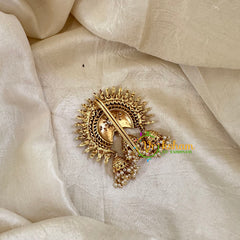 Gold Look Alike Single Jada Billai -White-G10624