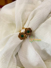 Premium AD Stone Toe Rings -Green-G10053
