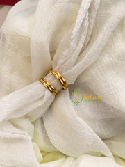 Premium AD Stone Toe Rings -Green-G10053