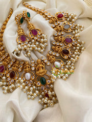 Premium Navarathna Guttapusalu Lakshmi Choker -G4019