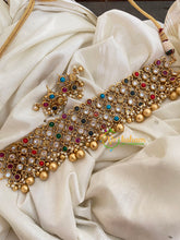 Navarathna High Neck Choker- Statement Neckpiece-G4041