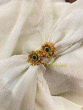 Premium AD Stone Toe Rings -Green-G10051