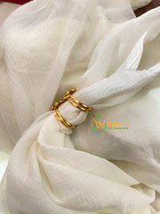 Premium AD Stone Toe Rings -Green-G10051