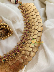 Gold Look Alike Lakshmi Kaasumala Neckpiece -G4013