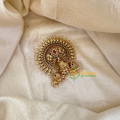 Gold Look Alike Single Jada Billai -Red Green-G10629