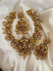 American Diamond Lakshmi Temple Neckpiece-G4007
