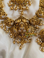 American Diamond Lakshmi Temple Neckpiece-G4007
