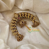 Lakshmi Arch Shaped Single Jada Billai -Bun Billai-Ghungroo-G10608